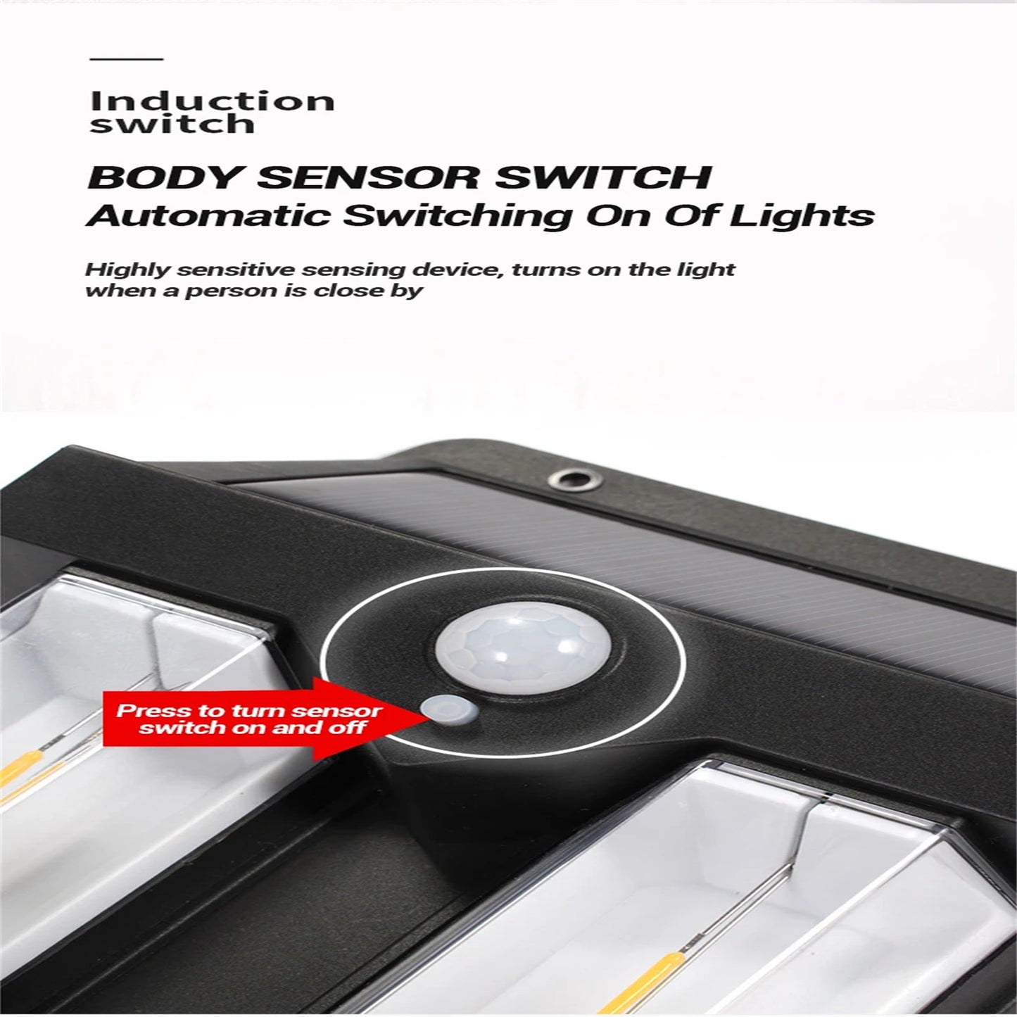 Solar Sensor Light | Solar Interaction Wall Lamp with Warm Light |