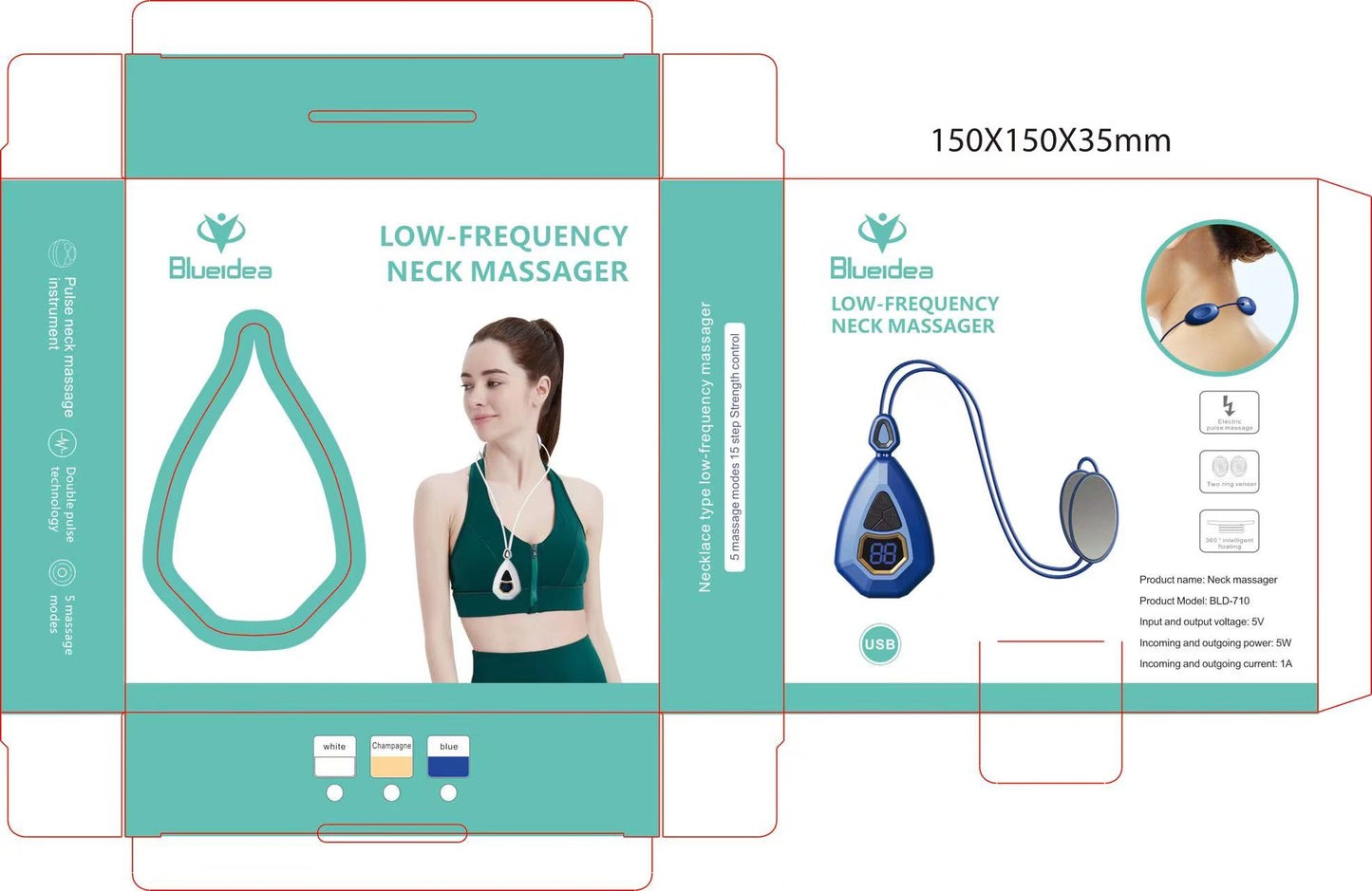 Neck massger Low frequency | Relief Neck Massager