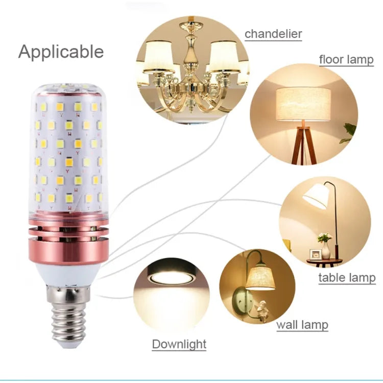 E14 LED Corn Light Lamp Bulb | 3 in 1 light modes