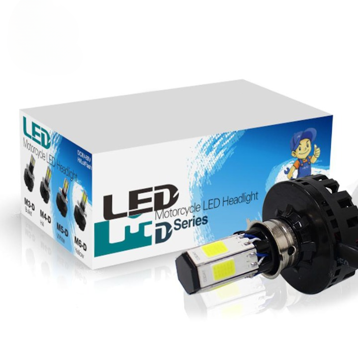 M6 LED Universal Headlight with Fan for All Bikes | universal fitting