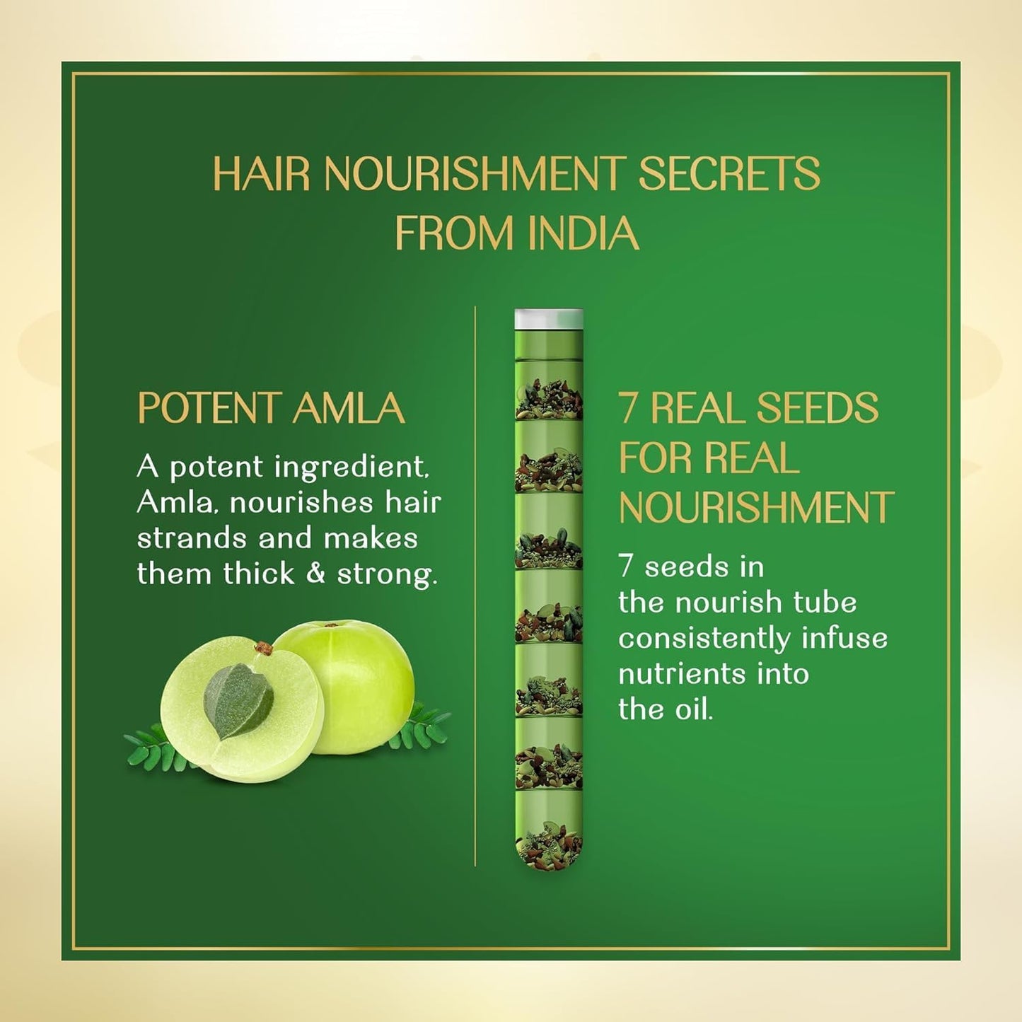 Herbs India Amla & 7 Seeds Hair Oil - 280 ml, Nourishing