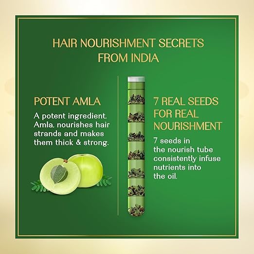 Herbs India Amla & 7 Seeds Hair Oil - 280 ml, Nourishing