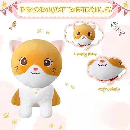 Cute Soft Cat Sitting Stuff Toy / Plush Toy | Cat Stuffed