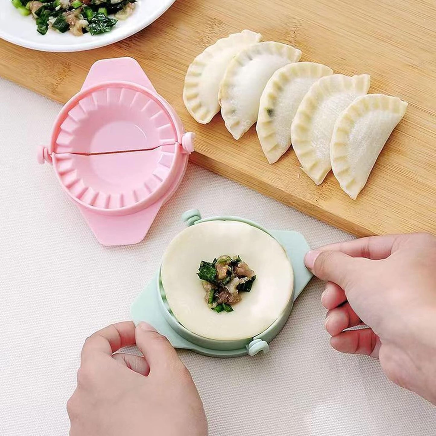 Samosa Maker & Dumpling Shaper Dough Press Mold for Samosas, Dumplings,