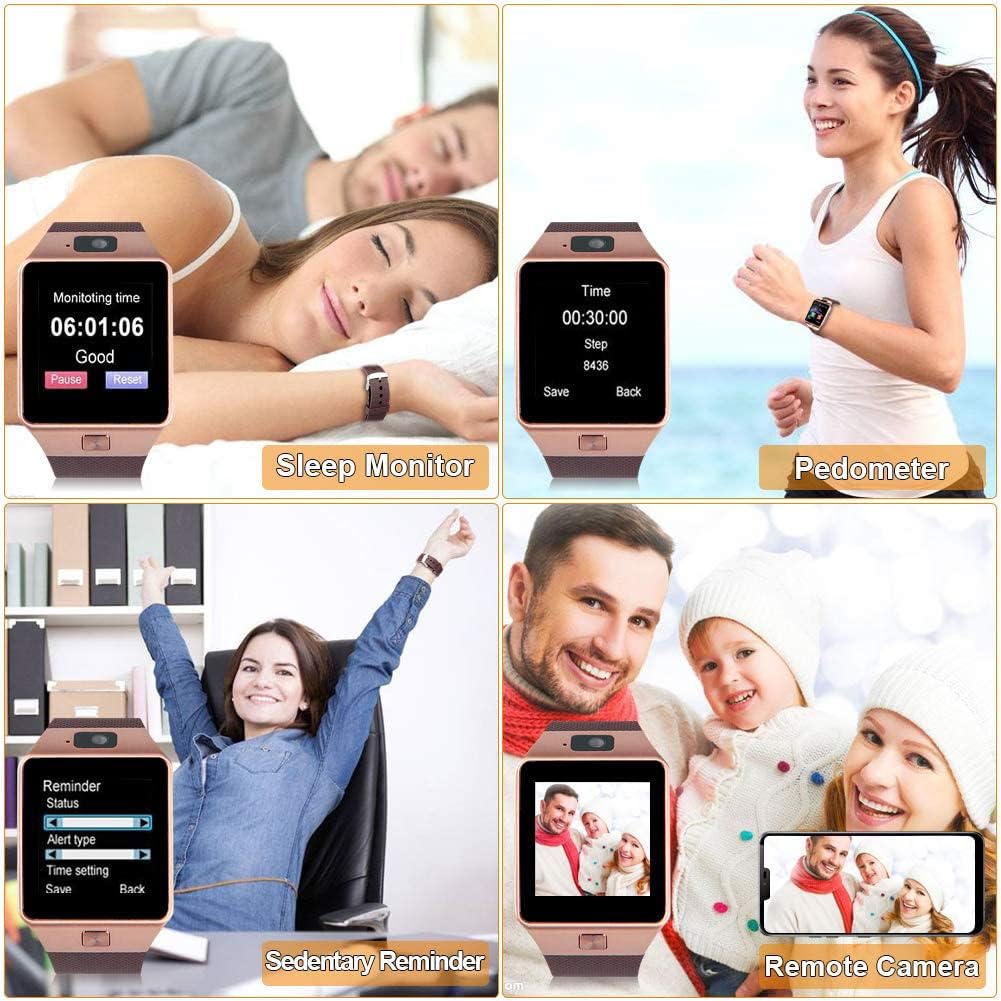 DZ09 Bluetooth Smartwatch,Touchscreen Wrist Smart Phone Watch Sports Fitness Tracker with SIM