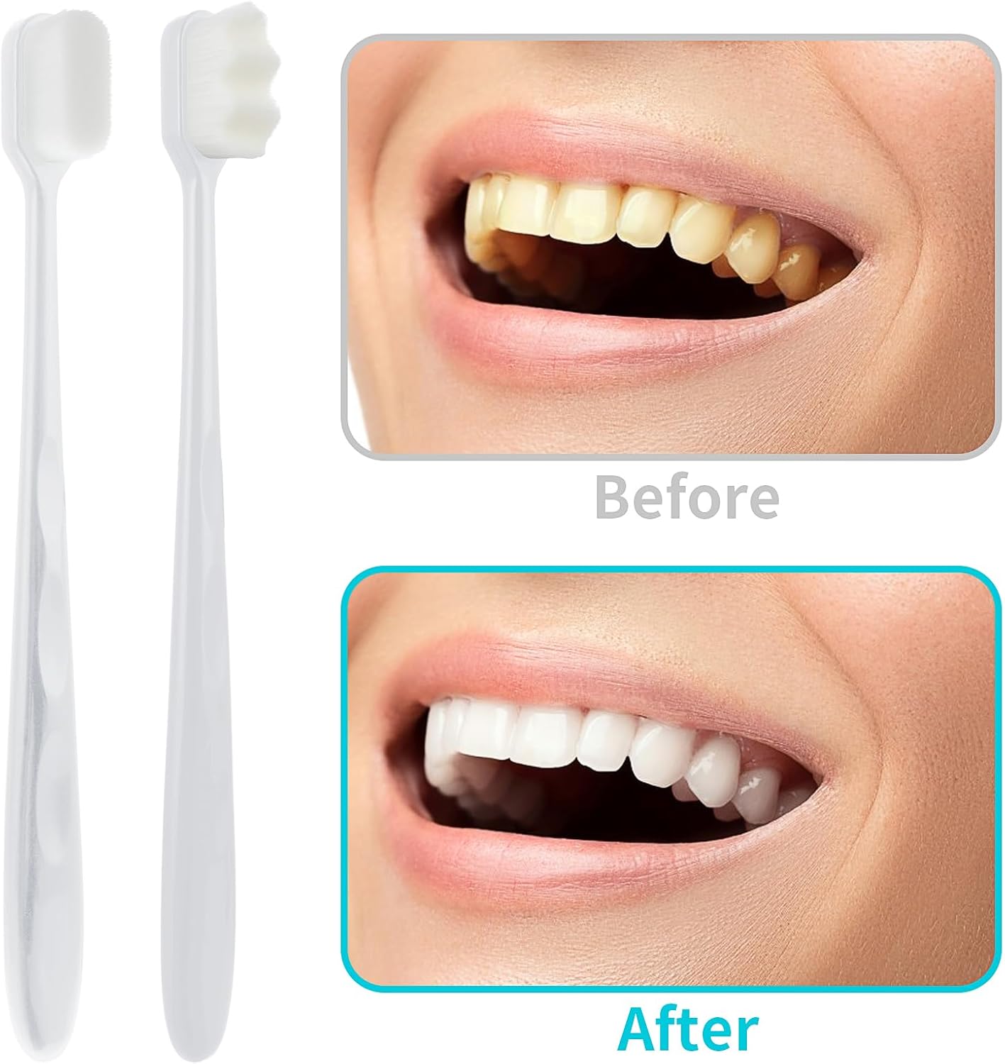Micro Nano Tooth Brush for Sensitive Gums Toothbrush with Extra Soft Floss