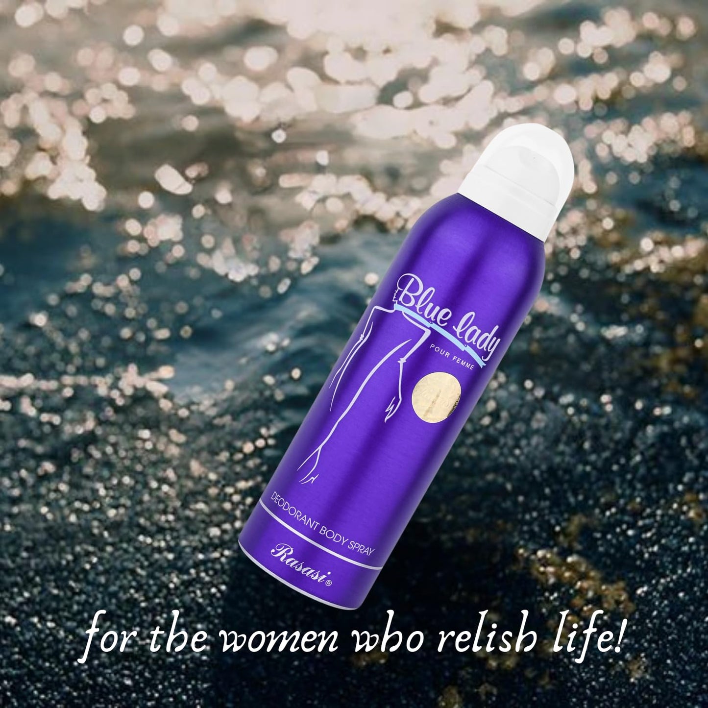 Rasasi Body Spray ( Blue Lady ) - 200ml Sensual and Bold