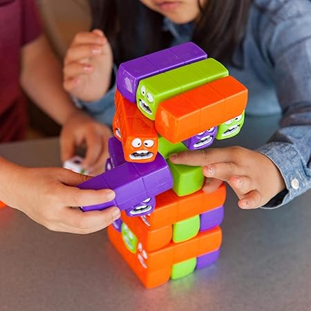 Wobbly Worms Tower Balancing Game | Tower Tumbling Stacking Board Games Building