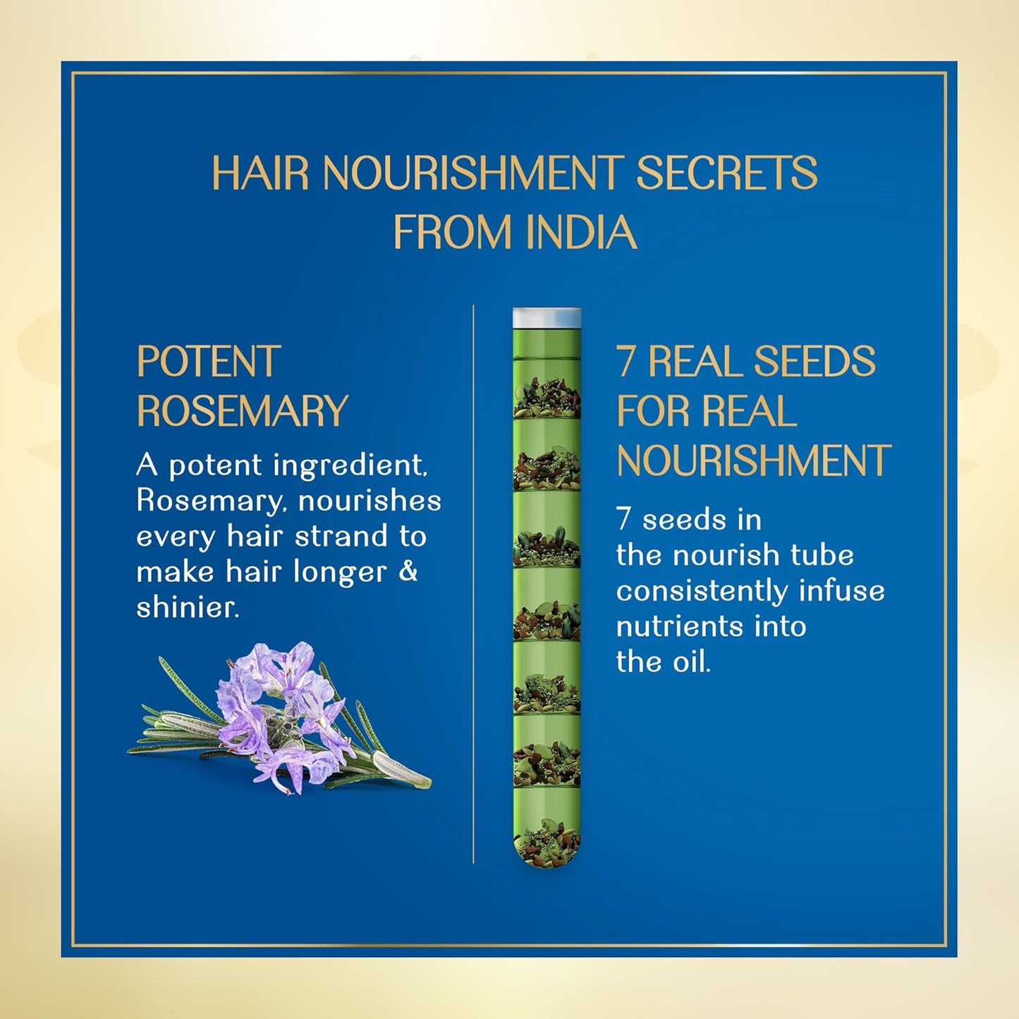 Herbs India 7 Seed Hair Oil with Rosemary - 280 ml |