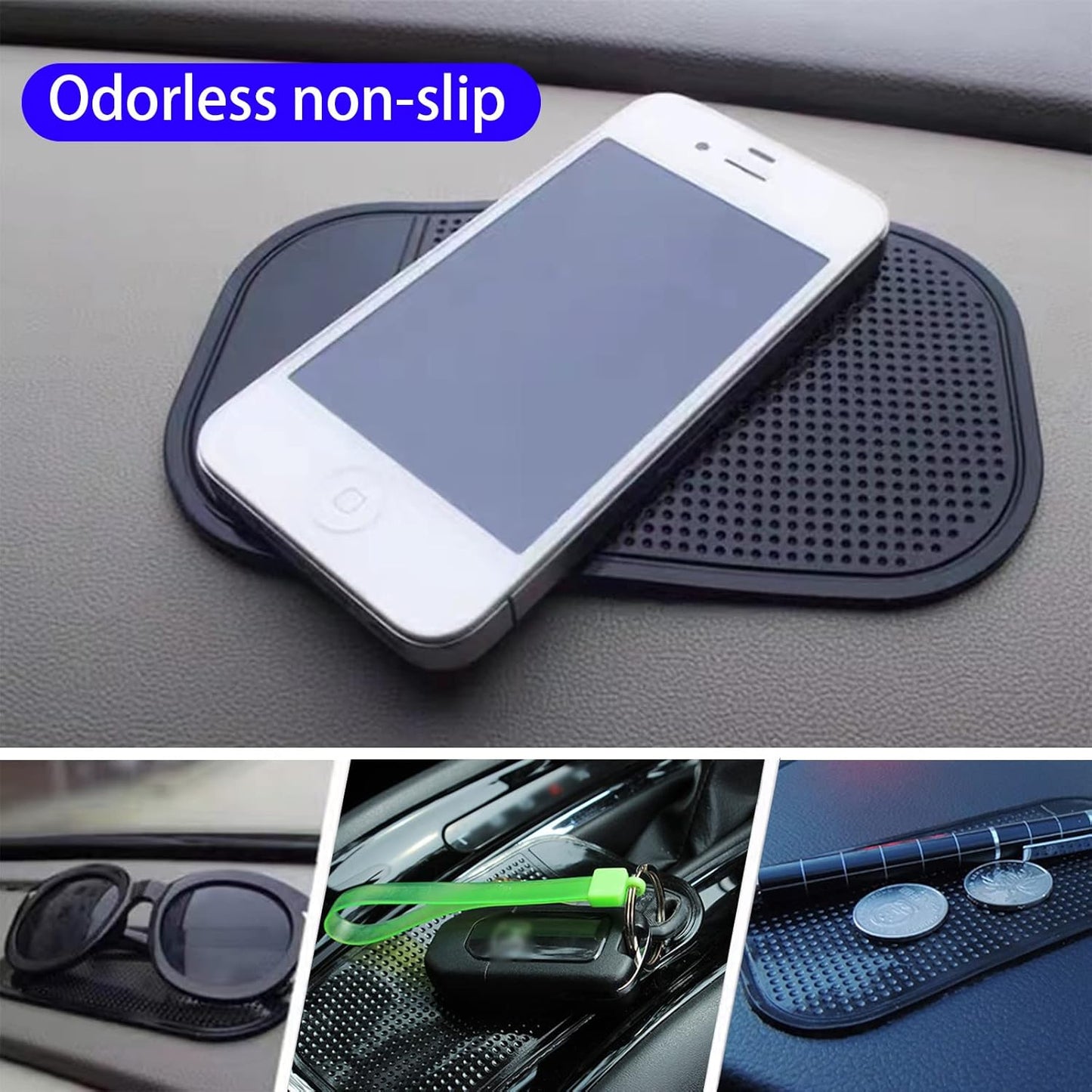 1 Pc Car Dashboard Sticky Pad | Anti-Slide Fixate Sticky Mat Pad