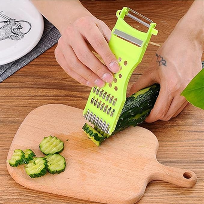 Multifunctional fruit Vegetables Peeler Grater Shredder Cutter - Pack of 3 (Random