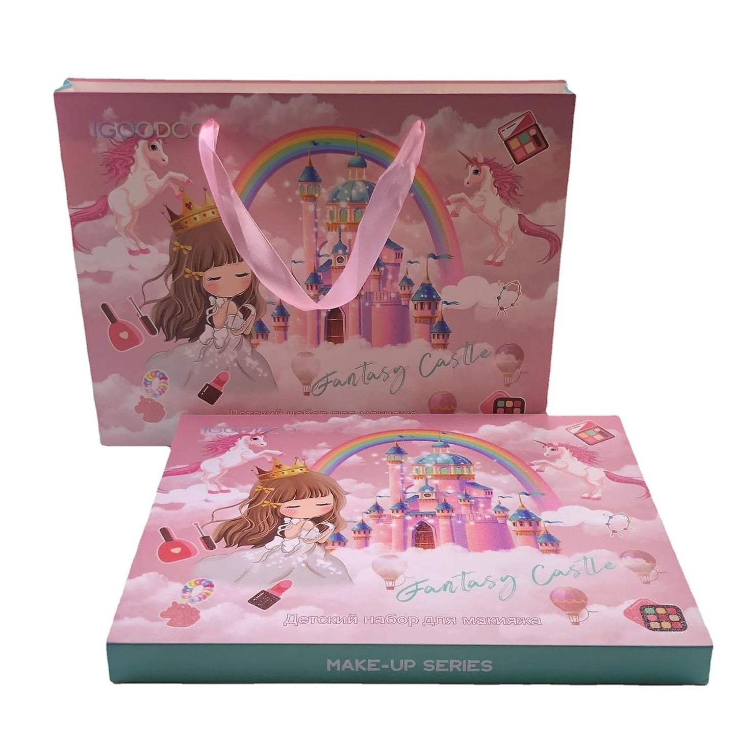 Beauty Makeup Kit for Doll Girls Children's Cosmetics Makeup Eyeshadow Palette Nail