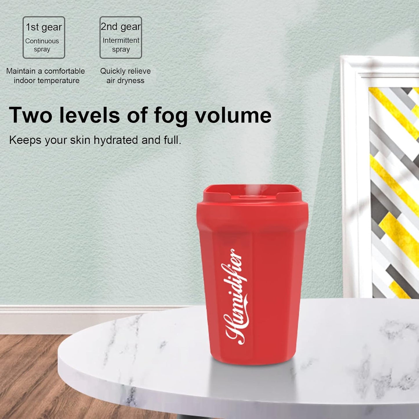 Coke Cup Humidifier Car Home USB Aroma Diffuser Summer Flame Air Coke