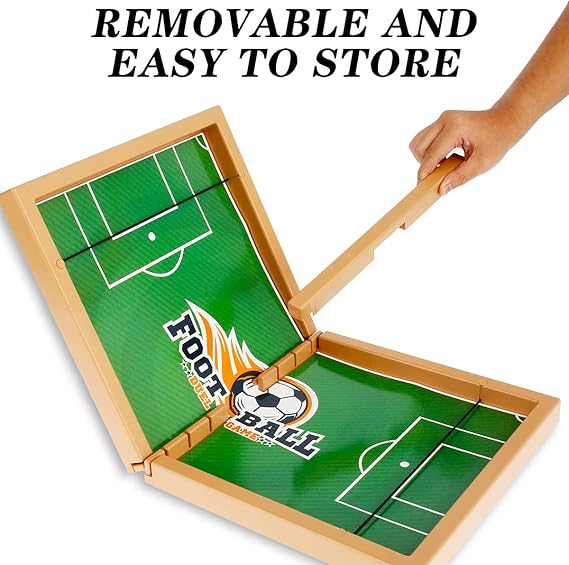 Wooden Sling Puck Game | Football Board Game | Wooden Hockey Soccer