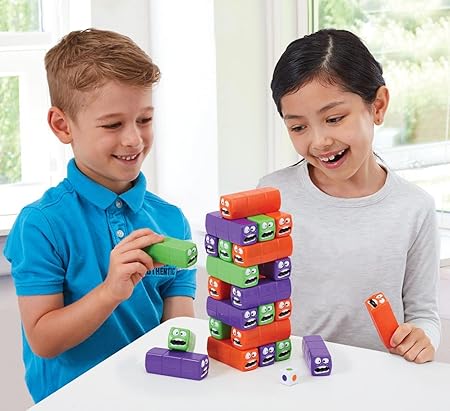 Wobbly Worms Tower Balancing Game | Tower Tumbling Stacking Board Games Building