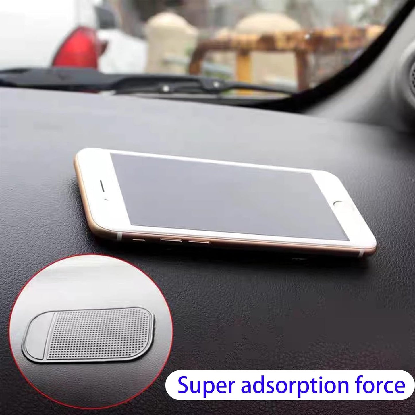 1 Pc Car Dashboard Sticky Pad | Anti-Slide Fixate Sticky Mat Pad