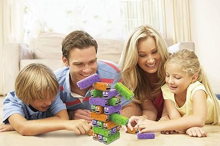 Wobbly Worms Tower Balancing Game | Tower Tumbling Stacking Board Games Building