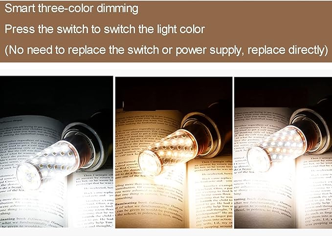 E14 LED Corn Light Lamp Bulb | 3 in 1 light modes