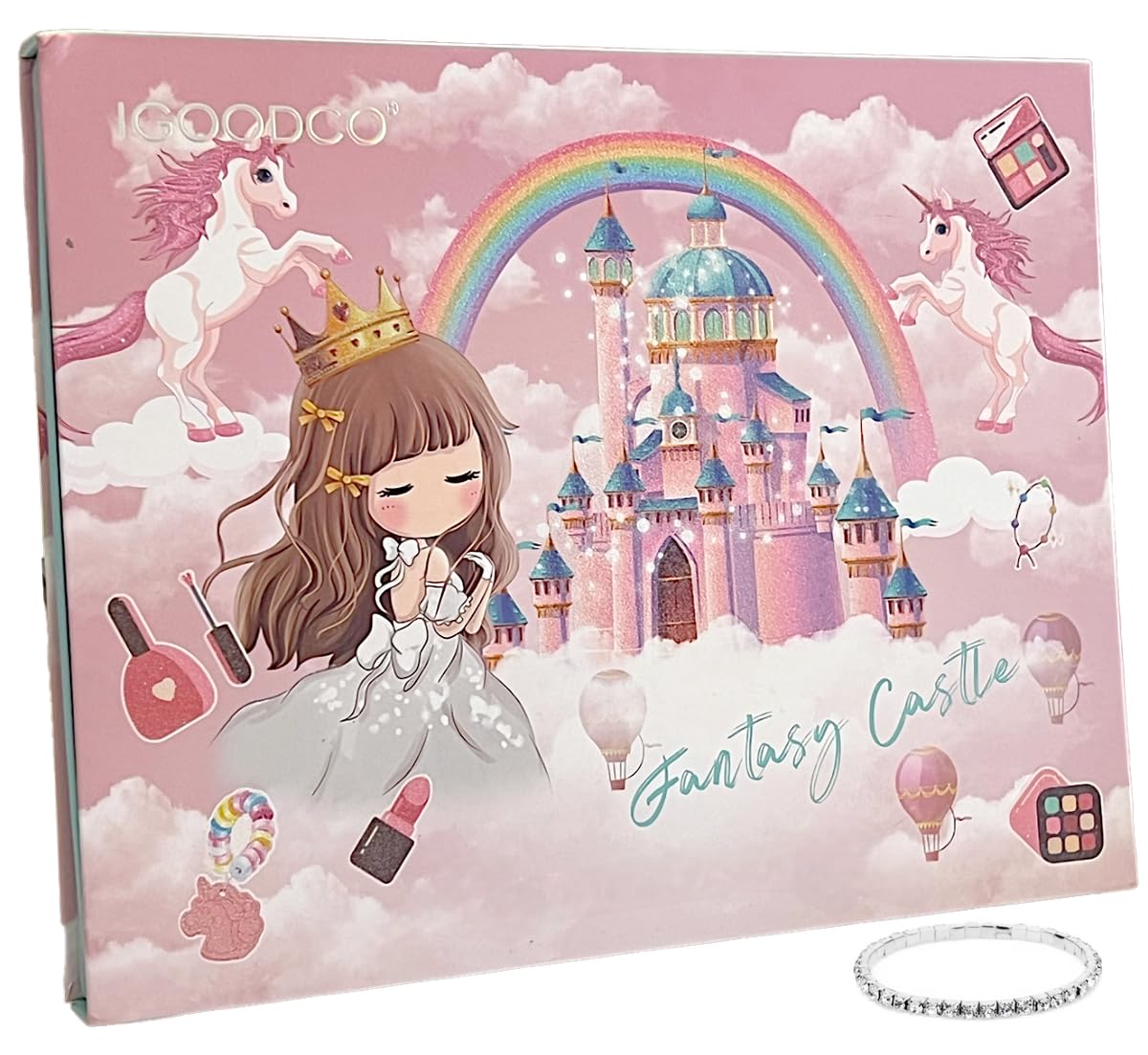 Beauty Makeup Kit for Doll Girls Children's Cosmetics Makeup Eyeshadow Palette Nail