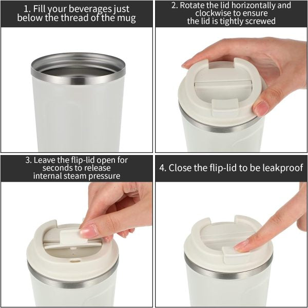 Deal pack of 2 - Vacuum Tea & Coffee Mug (510 ml)