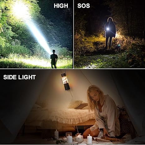 Stainless Steel LED Mini Usb Torch, Mini Pocket Flashlight - White