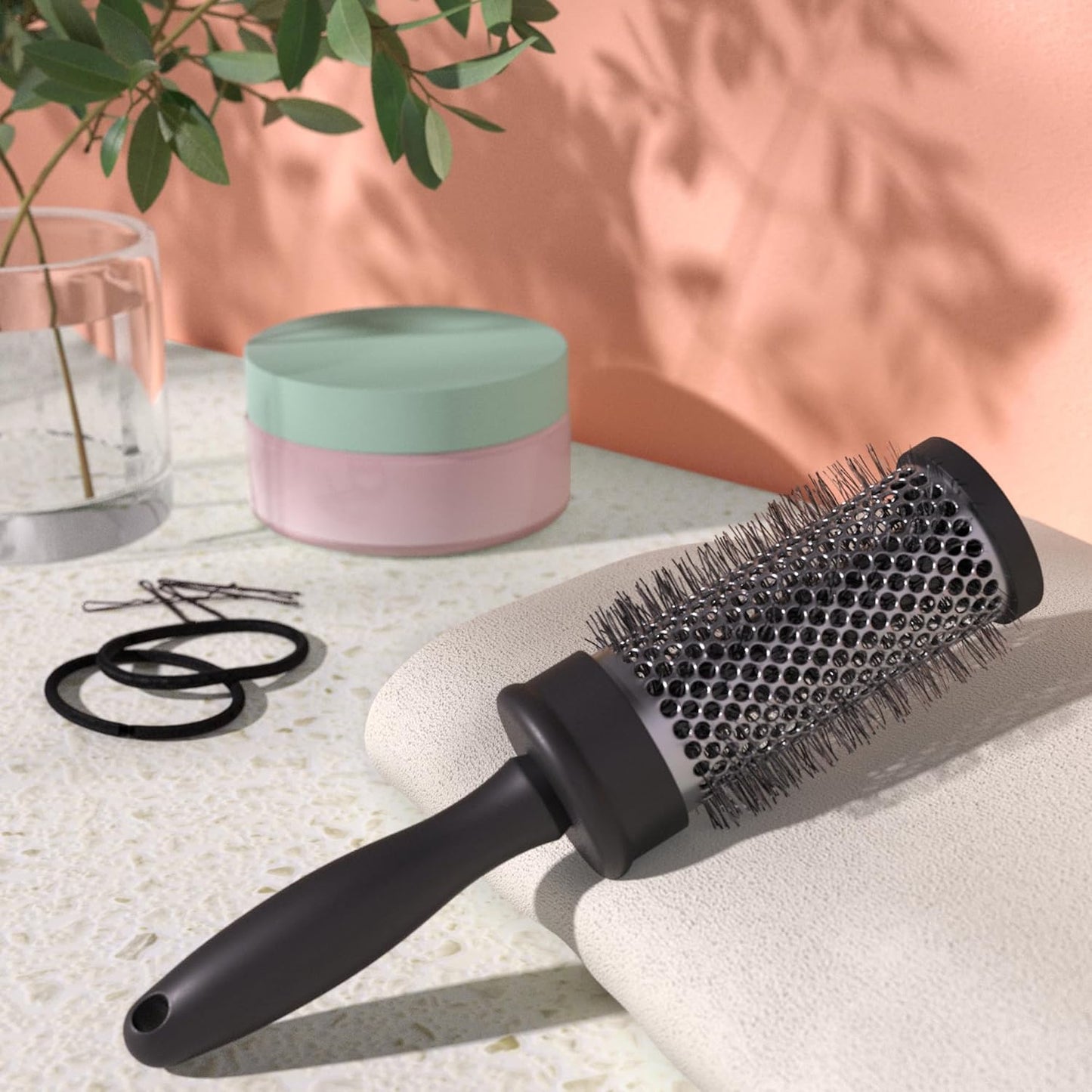 Hair Brush Round for Blow Dryer, Styling, Curling, Detangling and Straightening-(random color)