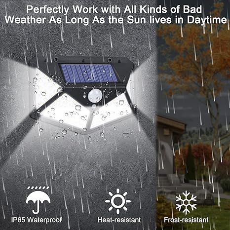 SOLAR INTERACTION WALL LAMP BK-114 | Outdoor Motion Sensor Solar Light