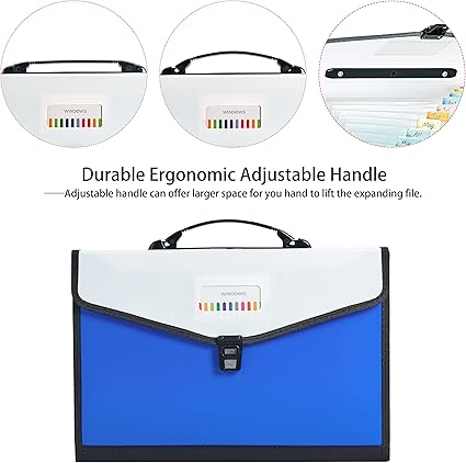 Plastic Expanding Bag File Folder - Plastic Expanding File Folder - Multi-Pocket