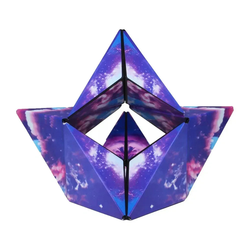 1pc 3D Magic Cube Geometric Space Three-dimensional Decompressing Toy - Shashibo Cube