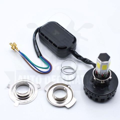 M6 LED Universal Headlight with Fan for All Bikes | universal fitting