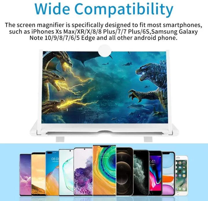 F3 Mobile Screen Magnifier | Enlarged Mobile Screen Amplifier Large Screen Eyes