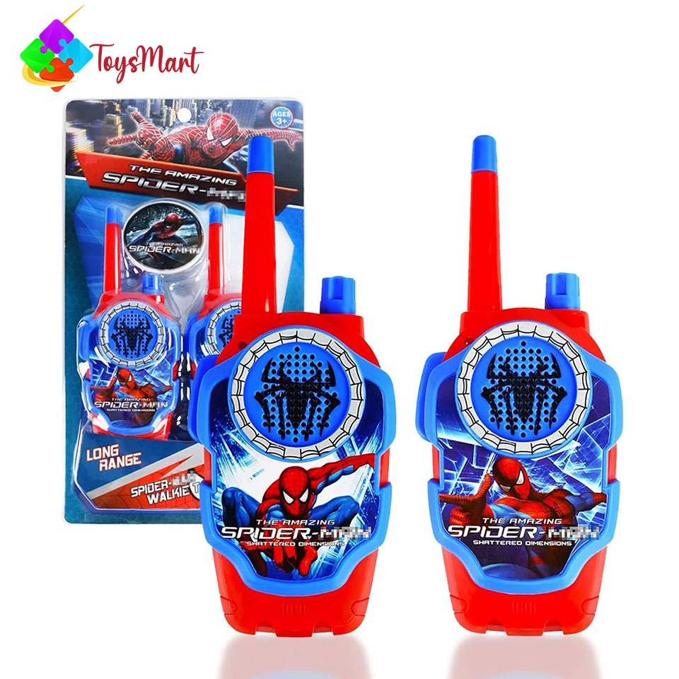 Spiderman Walkie Talkie Toy Set for Kids Fun Two-Way Radio Communication
