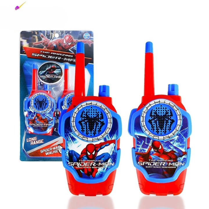 Spiderman Walkie Talkie Toy Set for Kids Fun Two-Way Radio Communication