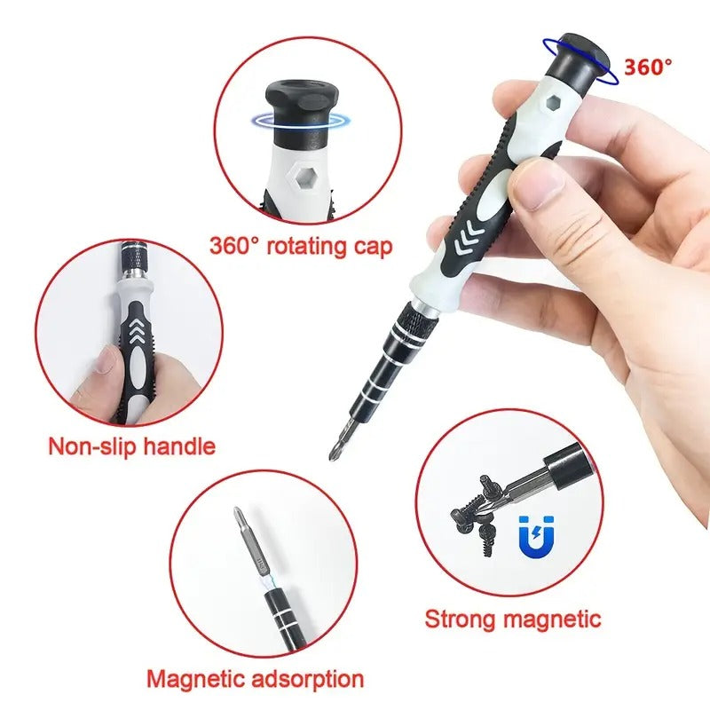 115-in-1 Precision Magnetic Screwdriver Set Stainless Steel Flat Head Repair Tool