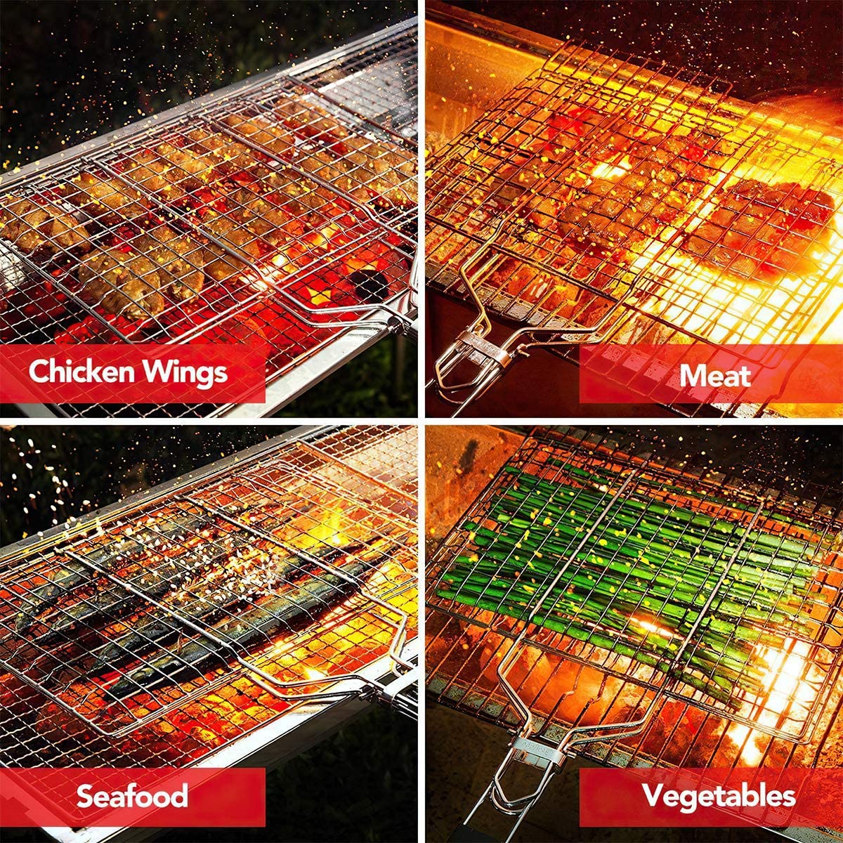 Bbq Stainless Steel Hand Grill (Small Size).