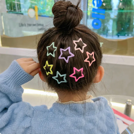 Pack Off 06 Star Design Girl Hair Clip | Hair Clip For