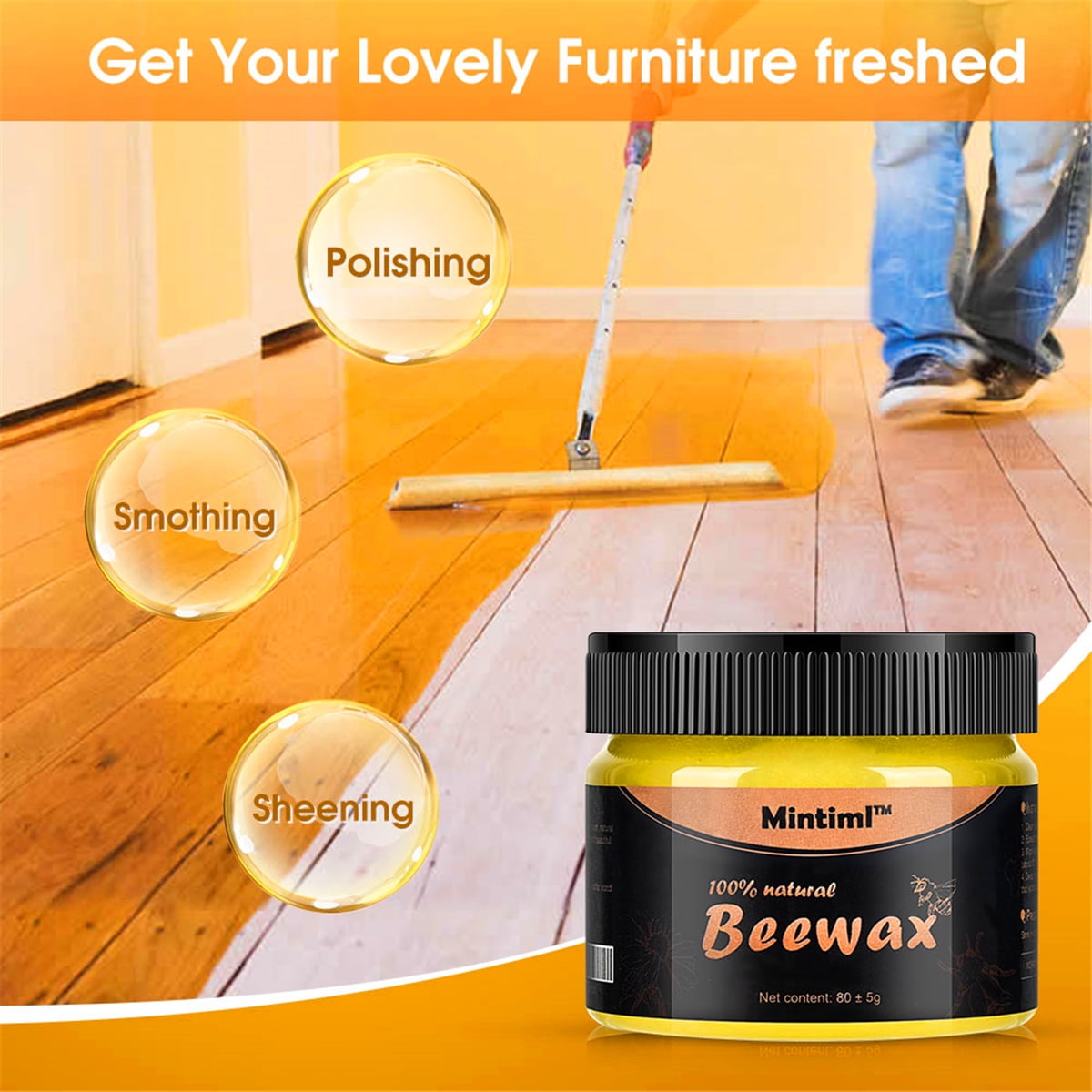 Liquid Wood Seasoning Beewax Polish - Complete Solution Furniture Care Polishing Beewax