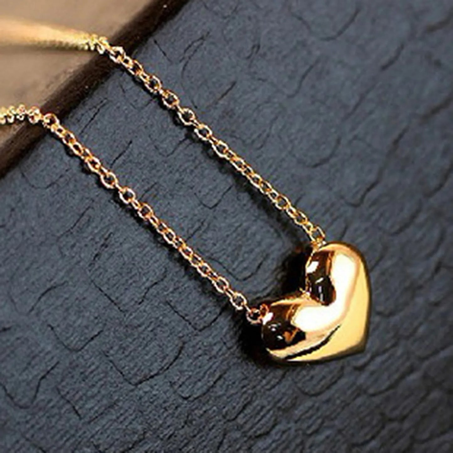 Stainless Steel Heart Shape Necklace | Love Heart Pendant Necklace | Girls