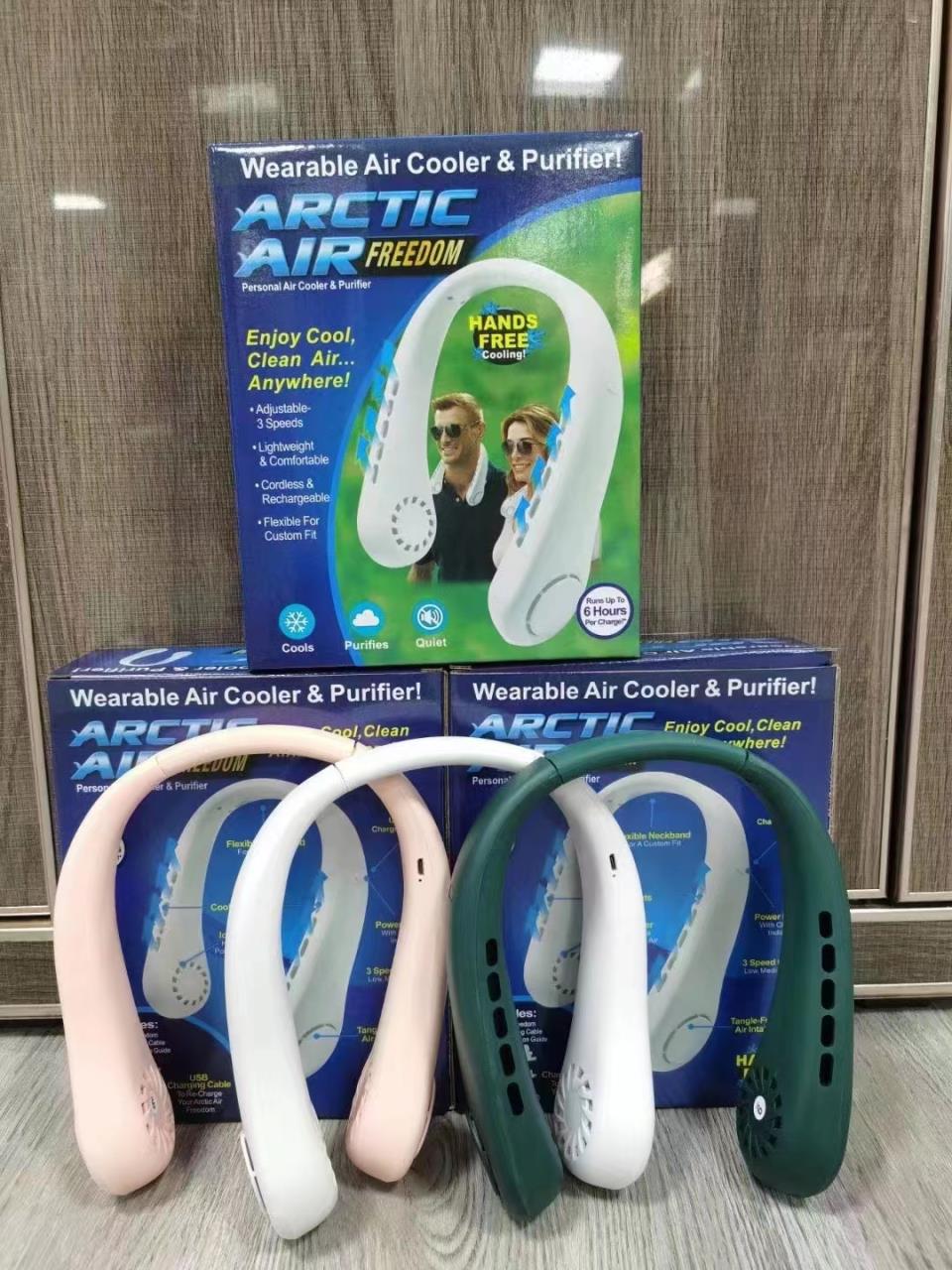 Neck Fan Personal Air Cooler 3 Speed Hand Free Neck Fan(random color