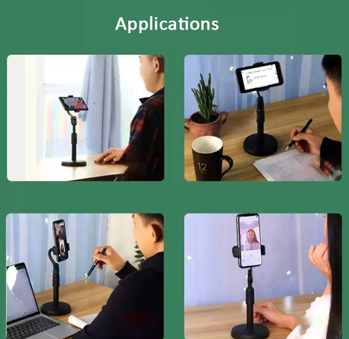Multifunction Mobile Tripod Stand Mini Tripod Stand Mobile Holder Adjustable Height &