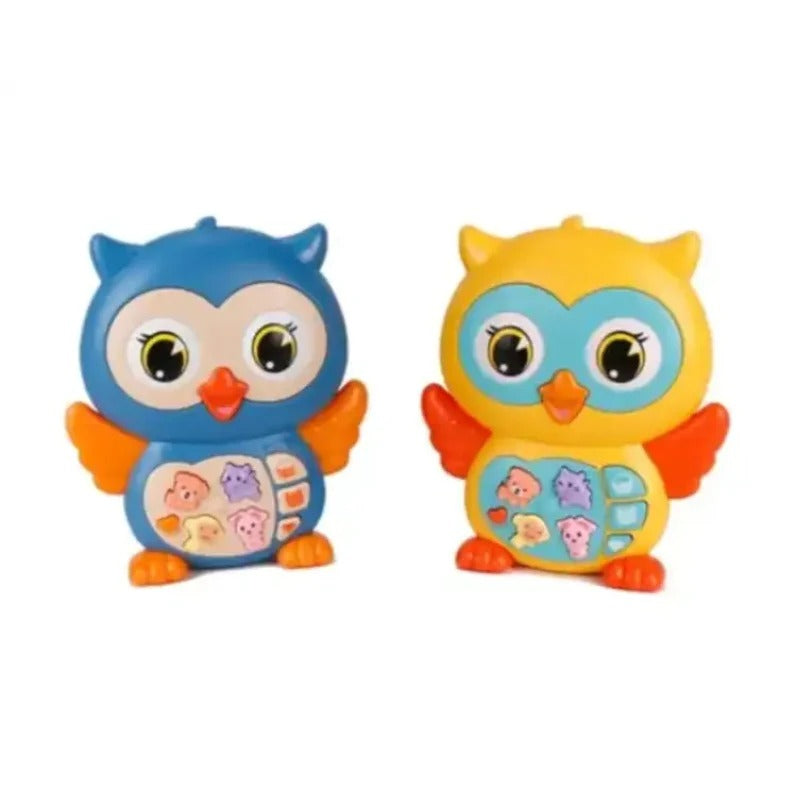Multi-Functional Owl Piano Toy with Lights, Sounds, and Various Modes - A