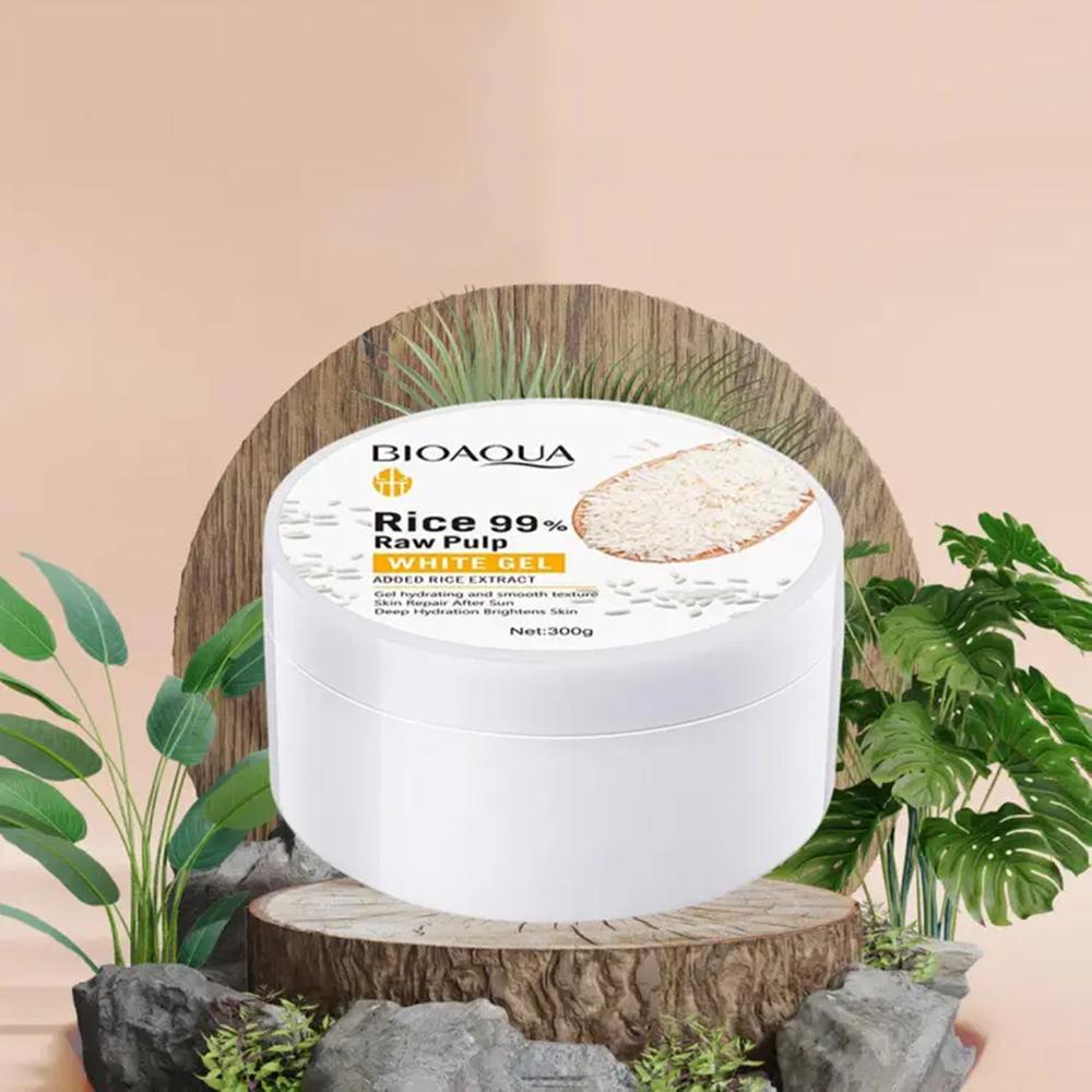 BIOAQUA pimples removing pores skin hydrating softening brightening rice raw pulp white