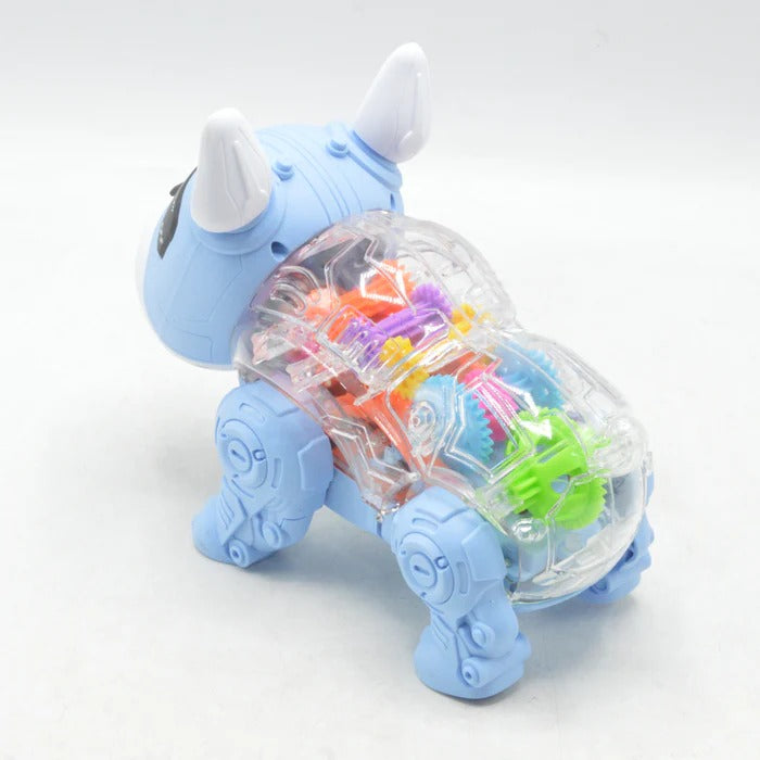 Mecha Dog Interactive Robot Toy - Walking, Music & Lights for Kids