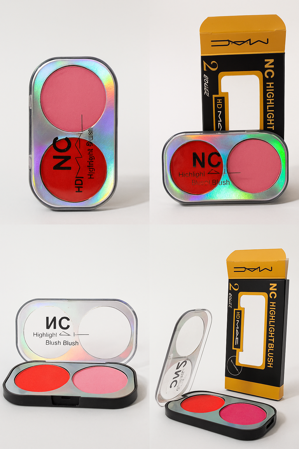 HD MAC NC Highlight Blush 2 Color Matte Finish Compact |