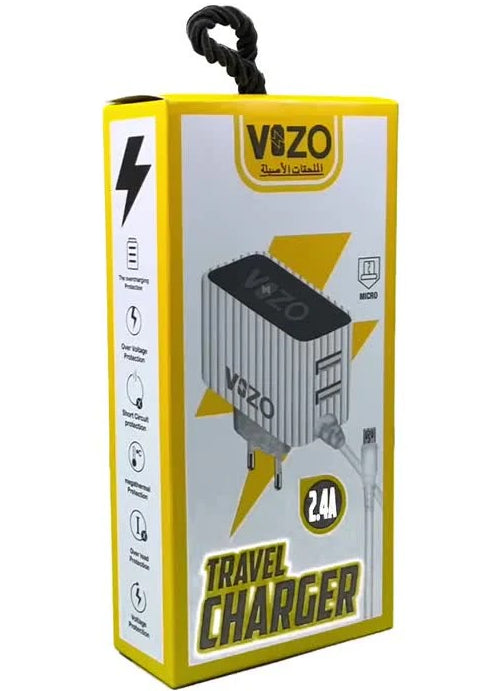 Kw300 2.4A Fast Travel Charger | Android Phone Charger with Data Cable