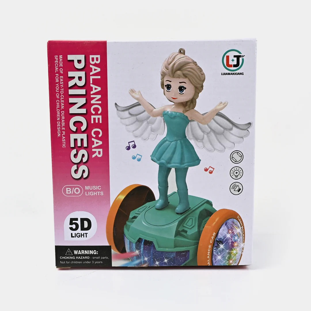 Princess Balance Car With Light & Music | Best Quality Princess Doll