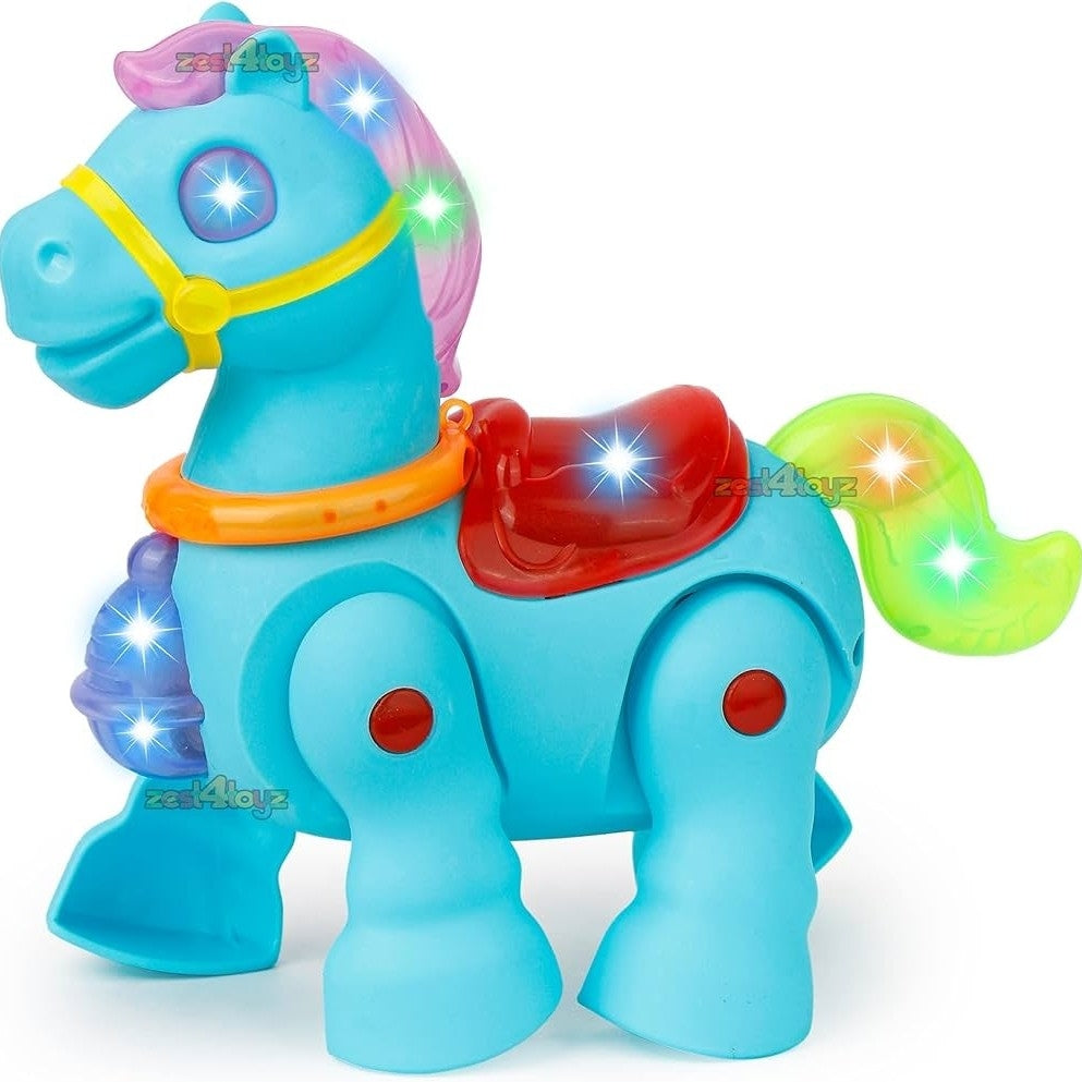 Walking Musical Pony Horse - Lights and Sounds - Interactive Kid Fun