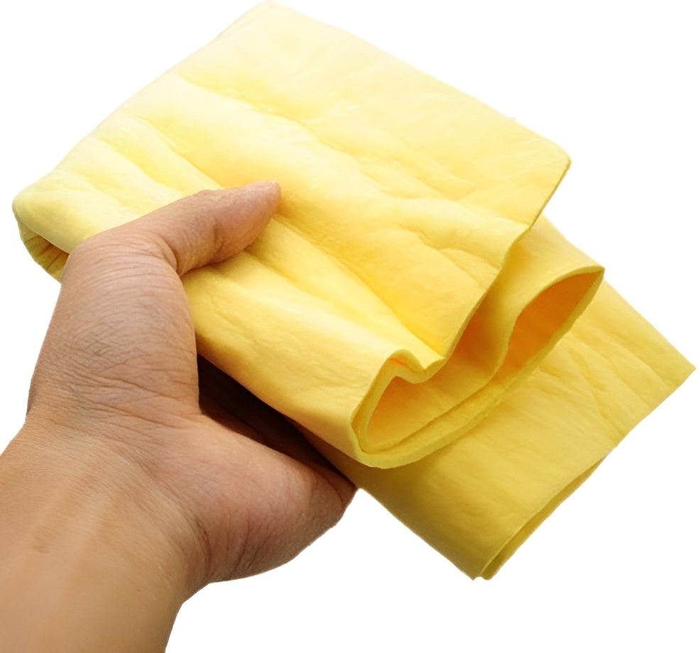 Clean Cham Absorbant Car, Home Cleaning Synthetic Chamois Leather Magic Cloth(Random Color)