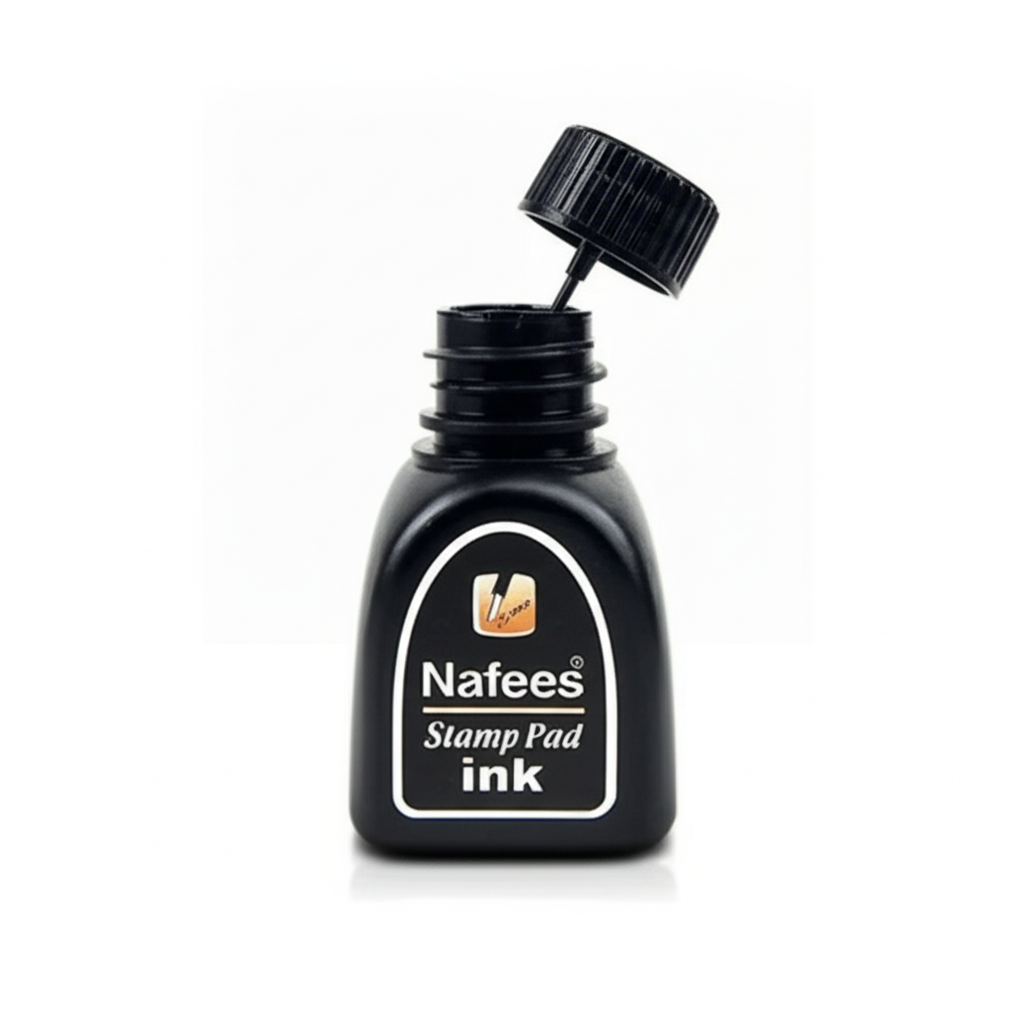 Nafees Stamp Pad Ink High-Quality, Fast-Drying, Smudge-Free Ink for Clear Impressions