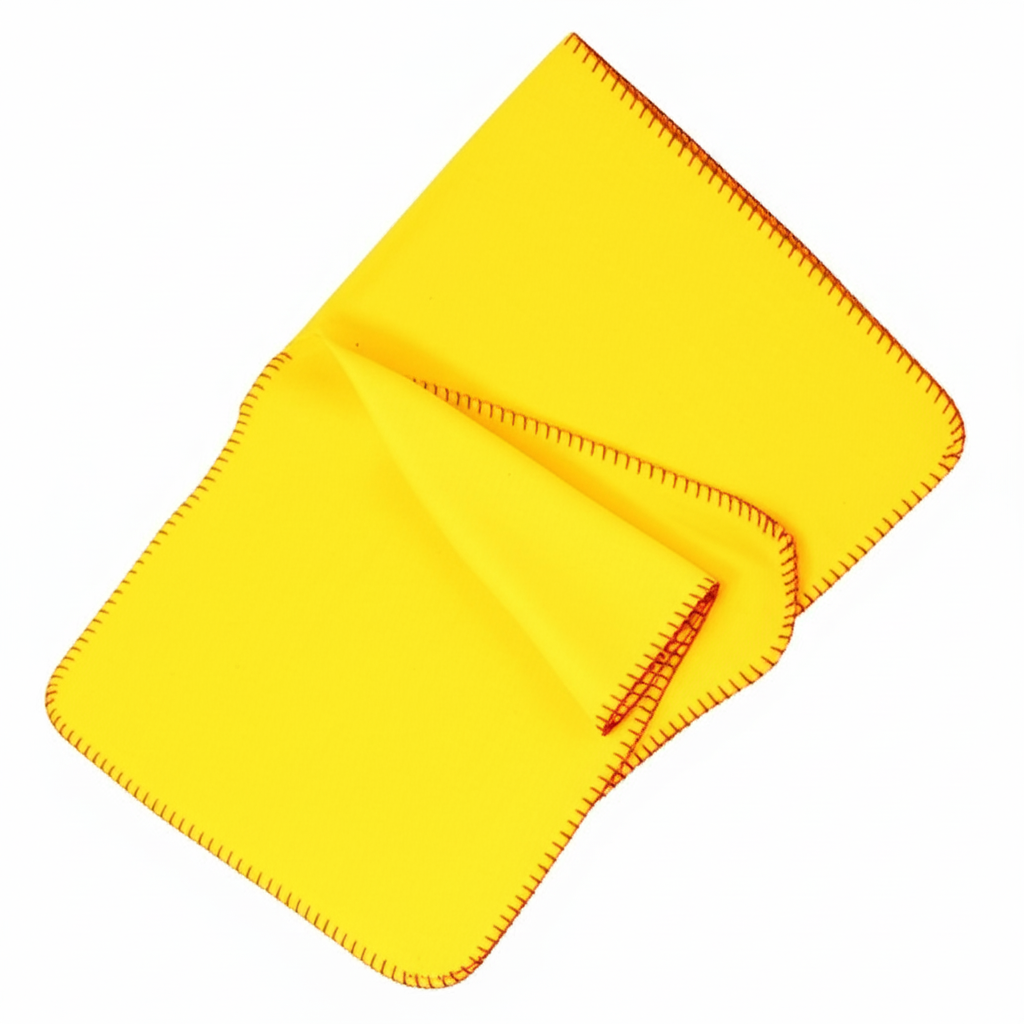 Yellow Duster Cloth Pack of 12 Soft Lint-Free Cleaning Cloths for